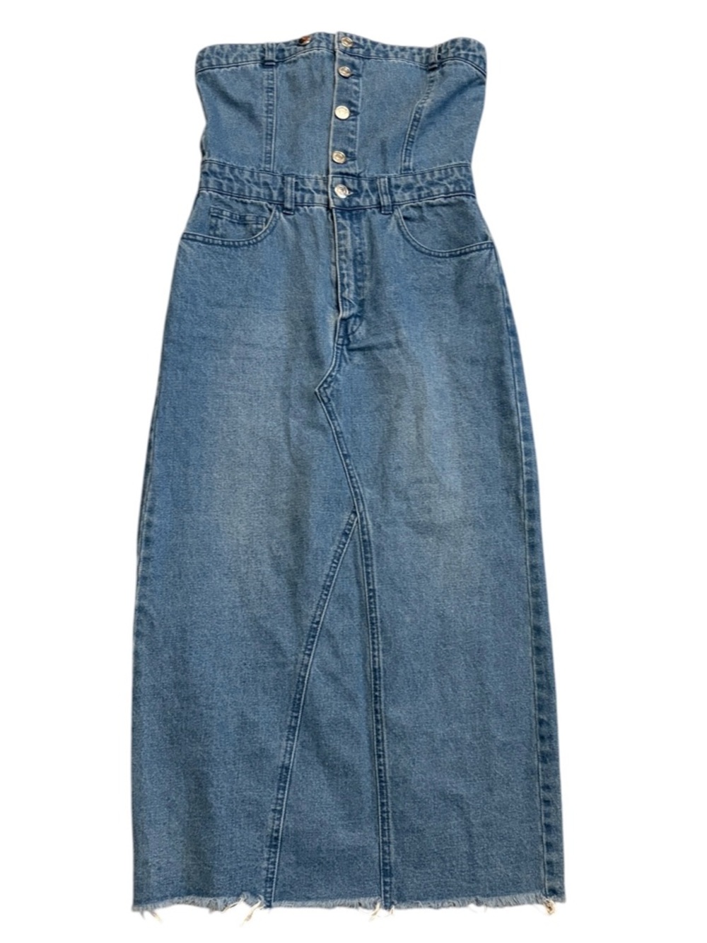 Forever 21 strapless denim dress - Size S